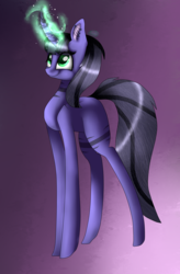 Size: 2029x3091 | Tagged: safe, artist:midnightdream123, oc, oc only, oc:misty green, pony, unicorn, female, high res, magic, mare, solo
