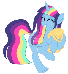 Size: 1024x1117 | Tagged: safe, artist:azure-art-wave, oc, oc only, oc:bright spark, pony, unicorn, backpack, deviantart watermark, female, mare, obtrusive watermark, simple background, solo, transparent background, watermark