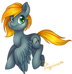 Size: 2749x2836 | Tagged: safe, artist:pingwinowa, oc, pegasus, pony, commission, digital art, flying, high res