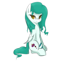 Size: 1400x1200 | Tagged: safe, artist:konik006, oc, oc only, oc:achrylica bass, pegasus, pony, female, looking at you, mare, no pupils, simple background, sitting, solo, transparent background