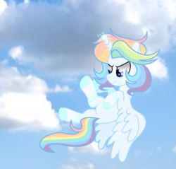 Size: 2968x2832 | Tagged: dead source, safe, artist:rainbows-skies, oc, oc only, oc:water star, alicorn, pony, high res, magic, male, solo, stallion