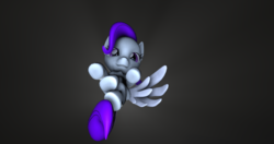 Size: 4096x2160 | Tagged: safe, artist:awgear, oc, oc:morning glory (project horizons), pegasus, pony, fallout equestria, fallout equestria: project horizons, 3d, crying, falling, fallout, fanfic art, looking at you, one wing out, purple eyes, purple mane, purple tail, reaching, simple background, smiling, source filmmaker, teary eyes, wallpaper