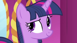 Size: 1280x720 | Tagged: safe, screencap, twilight sparkle, alicorn, pony, g4, interseason shorts, rarity's biggest fan, close-up, female, mare, solo, twilight sparkle (alicorn)