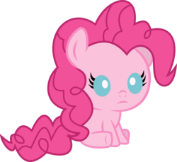 Size: 875x800 | Tagged: safe, artist:seahawk270, part of a set, pinkie pie, earth pony, pony, g4, baby, baby pie, baby pony, cute, diapinkes, female, simple background, sitting, solo, transparent background, weapons-grade cute