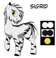 Size: 1024x1064 | Tagged: safe, artist:wolftendragon, oc, oc only, oc:sigrid, pony, zebra, female, reference sheet, simple background, solo, white background, zebra oc