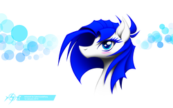 Size: 1280x800 | Tagged: safe, artist:cybertronikpony, oc, oc only, oc:melissa, pegasus, pony, blushing, jewelry, pendant, ponysona, solo