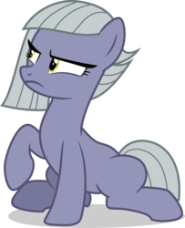 Size: 3014x3703 | Tagged: safe, artist:tomfraggle, limestone pie, earth pony, pony, g4, concerned, female, high res, mare, simple background, sitting, solo, transparent background, vector