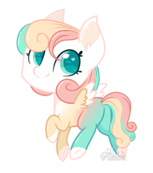 Size: 894x1011 | Tagged: safe, artist:aledera, oc, oc only, oc:sweet treat, pegasus, pony, female, filly, simple background, solo, transparent background