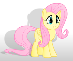 Size: 1301x1081 | Tagged: safe, artist:sciencesean, fluttershy, pegasus, pony, g4, cute, female, simple background, solo, vector