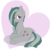 Size: 3000x3000 | Tagged: safe, artist:chipperpony, marble pie, earth pony, pony, g4, blushing, cute, ear fluff, female, heart, high res, marblebetes, mare, prone, solo, underhoof