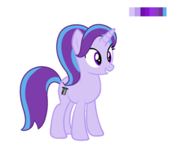 Size: 828x674 | Tagged: safe, artist:semigod666, oc, oc only, oc:glamorous magic, pony, unicorn, base used, color palette, female, magical lesbian spawn, mare, offspring, parent:starlight glimmer, parent:trixie, parents:startrix, simple background, transparent background