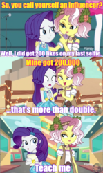 Size: 640x1073 | Tagged: safe, screencap, rarity, vignette valencia, equestria girls, equestria girls specials, g4, my little pony equestria girls: better together, my little pony equestria girls: rollercoaster of friendship, discovery family logo, female, ryan george, selfie, text