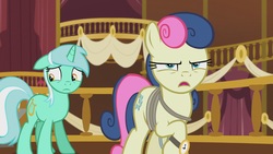 Size: 1920x1080 | Tagged: safe, screencap, bon bon, lyra heartstrings, sweetie drops, earth pony, pony, g4, slice of life (episode), secret agent sweetie drops