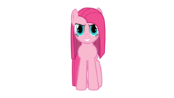 Size: 1921x1081 | Tagged: safe, artist:sciencesean, pinkie pie, earth pony, pony, g4, female, front view, looking at you, mare, pinkamena diane pie, simple background, solo, transparent background, vector