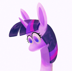 Size: 1461x1437 | Tagged: safe, artist:littmosa, twilight sparkle, pony, g4, bust, female, mare, no mouth, solo