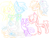 Size: 1300x1000 | Tagged: safe, artist:lark-a-griff, applejack, big macintosh, fluttershy, rainbow dash, rarity, rumble, scootaloo, twilight sparkle, alicorn, pony, g4, blushing, brushing, clothes, comb, cute, ear fluff, female, lesbian, male, scarf, shared clothing, shared scarf, ship:flutterdash, ship:rarijack, ship:rumbloo, ship:twimac, shipping, straight, twilight sparkle (alicorn)