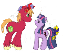 Size: 900x746 | Tagged: safe, artist:writemaster93, big macintosh, twilight sparkle, earth pony, pony, g4, family, female, male, offspring, parent:big macintosh, parent:twilight sparkle, parents:twimac, ship:twimac, shipping, straight