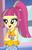 Size: 648x1021 | Tagged: safe, screencap, sour sweet, human, equestria girls, equestria girls specials, g4, my little pony equestria girls: dance magic, clothes, cropped, crossed arms, disco dress, dress, eyeshadow, female, freckles, makeup, open mouth, ponytail, sleeveless, solo