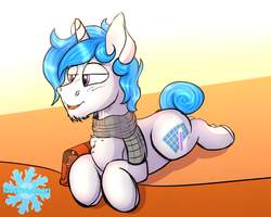 Size: 3679x2943 | Tagged: safe, artist:frostyb, oc, oc only, oc:frost bright, pony, unicorn, blushing, high res, hooves, male, solo, stallion
