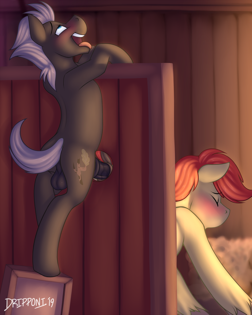 explicit, artist:dripponi, bright mac, burnt oak, earth <b>pony</b>, <b>pony</b>, g4, ahe...