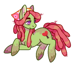 Size: 400x340 | Tagged: safe, artist:horsepaws, tree hugger, earth pony, pony, g4, colored pupils, ear fluff, female, hooves, huggerbetes, mare, prone, simple background, solo, transparent background, underhoof