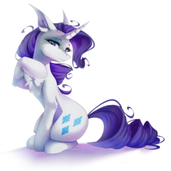 Size: 3126x3132 | Tagged: safe, artist:jun1313, rarity, pony, unicorn, g4, chest fluff, female, high res, looking at you, mare, simple background, solo, transparent background