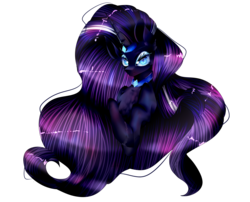 Size: 2526x2036 | Tagged: safe, artist:flyny, nightmare rarity, pony, unicorn, g4, chest fluff, female, high res, mare, simple background, solo, transparent background