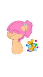 Size: 1500x2668 | Tagged: safe, oc, oc only, oc:confetti gift, earth pony, pony, next generation, offspring, parent:cheese sandwich, parent:pinkie pie, parents:cheesepie, simple background, solo, white background