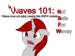 Size: 4787x3568 | Tagged: safe, artist:waveywaves, oc, oc only, oc:waves, pony, unicorn, d:, floppy ears, nsfw, open mouth, simple background, solo, text, transparent background, traumatized