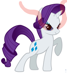 Size: 1536x1656 | Tagged: safe, edit, rarity, pony, g4, bad edit, evil rarity, female, mare, solo