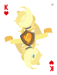 Size: 1215x1610 | Tagged: safe, artist:adsanika, oc, oc:aurryhollows, pony, card, collar, cute, male, playing card, stallion, wings