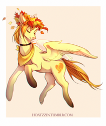 Size: 1642x1935 | Tagged: safe, artist:hoatzzin, oc, oc:aurryhollows, pony, collar, cute, male, stallion, wings