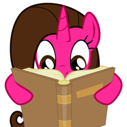 Size: 2480x2480 | Tagged: safe, artist:chipmagnum, oc, oc only, pony, unicorn, g4, book, female, high res, hoof hold, mare, reading, simple background, solo, transparent background