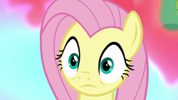 Size: 1920x1080 | Tagged: safe, screencap, fluttershy, pegasus, pony, g4, sounds of silence, female, fire, mare, reaction image, solo, wat