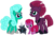 Size: 1636x1080 | Tagged: safe, alternate version, artist:徐詩珮, fizzlepop berrytwist, glitter drops, grubber, tempest shadow, oc, oc:betty pop, alicorn, pony, g4, my little pony: the movie, alicornified, background removed, family, female, happy family, hoof shoes, jewelry, lesbian, magical lesbian spawn, mother and daughter, next generation, offspring, parent:glitter drops, parent:tempest shadow, parents:glittershadow, race swap, ship:glittershadow, shipping, simple background, transparent background