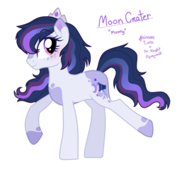 Size: 1331x1277 | Tagged: safe, artist:unoriginai, oc, oc only, oc:moon crater, earth pony, pony, cute, name, next generation, offspring, paint horse, parent:pipsqueak, parent:princess luna, parents:lunapip, simple background, teenager, text, transparent background