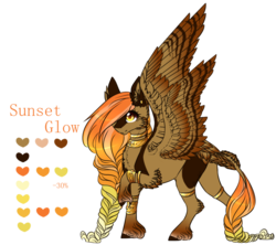 Size: 937x832 | Tagged: safe, artist:luuny-luna, oc, oc only, oc:sunset glow, pegasus, pony, braid, female, mare, reference sheet, simple background, solo, transparent background