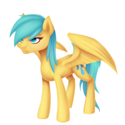 Size: 3000x3000 | Tagged: safe, artist:acridie, sunshower raindrops, pony, g4, female, high res, partially open wings, simple background, solo, transparent background, wings