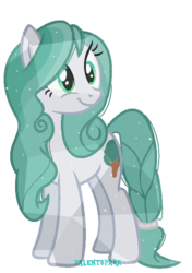 Size: 589x836 | Tagged: safe, artist:talentspark, oc, oc only, oc:forest breeze, crystal pony, earth pony, pony, crystallized, female, mare, simple background, solo, transparent background