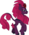 Size: 1265x1500 | Tagged: safe, artist:cloudy glow, tempest shadow, kirin, g4, sounds of silence, broken horn, eye scar, female, horn, kirin tempest shadow, kirin-ified, quadrupedal, scar, simple background, smiling, solo, species swap, transparent background, vector
