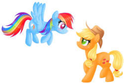 Size: 3284x2241 | Tagged: safe, artist:kimmyartmlp, applejack, rainbow dash, pony, g4, female, high res, lesbian, ship:appledash, shipping