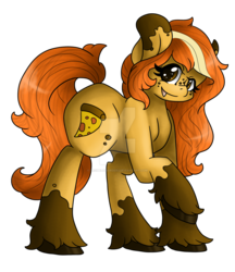 Size: 1024x1185 | Tagged: safe, artist:sk-ree, oc, oc only, oc:cheesy bite, earth pony, pony, deviantart watermark, female, mare, obtrusive watermark, simple background, solo, transparent background, watermark