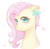 Size: 926x906 | Tagged: dead source, safe, artist:tbcw, fluttershy, pony, g4, bust, cute, female, mare, shyabetes, solo