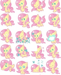 Size: 750x918 | Tagged: dead source, safe, artist:琥珀莓砸-amberry, fluttershy, butterfly, pegasus, pony, g4, eyes closed, female, mare, sleeping, solo