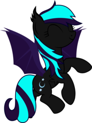 Size: 1088x1448 | Tagged: safe, artist:chipmagnum, oc, oc only, bat pony, pony, g4, eyes closed, female, mare, simple background, solo, transparent background
