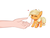 Size: 4320x3284 | Tagged: safe, artist:pesty_skillengton, applejack, earth pony, pony, g4, appletini, chest fluff, chin scratch, commissioner:raritybro, cute, eyes closed, female, hand, heart, high res, jackabetes, mare, micro, smol, tiny, tiny ponies, ych result