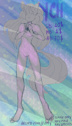 Size: 1708x3000 | Tagged: safe, artist:tigra0118, anthro, any race, auction, barbie doll anatomy, breasts, commission, female, furry, link in description, magic, solo, transformation, your character here