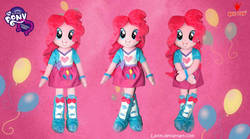 Size: 1024x569 | Tagged: safe, artist:lavim, pinkie pie, equestria girls, g4, beautiful, cute, diapinkes, doll, female, grin, happy, irl, photo, plushie, smiling, toy