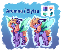 Size: 4500x3650 | Tagged: safe, artist:witchtaunter, oc, oc only, oc:aremna, changeling, pony, changeling oc, commission, reference sheet, solo