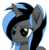 Size: 1409x1426 | Tagged: source needed, safe, artist:blue-vector, oc, oc only, oc:color blind, alicorn, pony, alicorn oc, bust, female, frown, simple background, solo, transparent background, vector